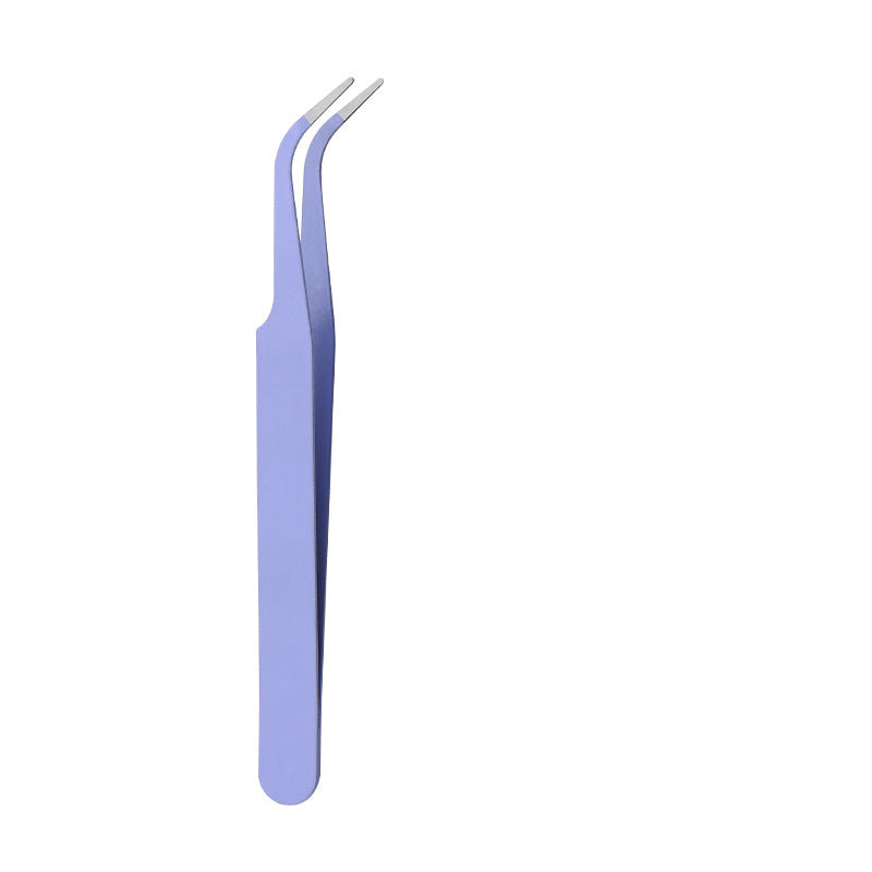 Pinzas largas de acero inoxidable con punta en forma de codo