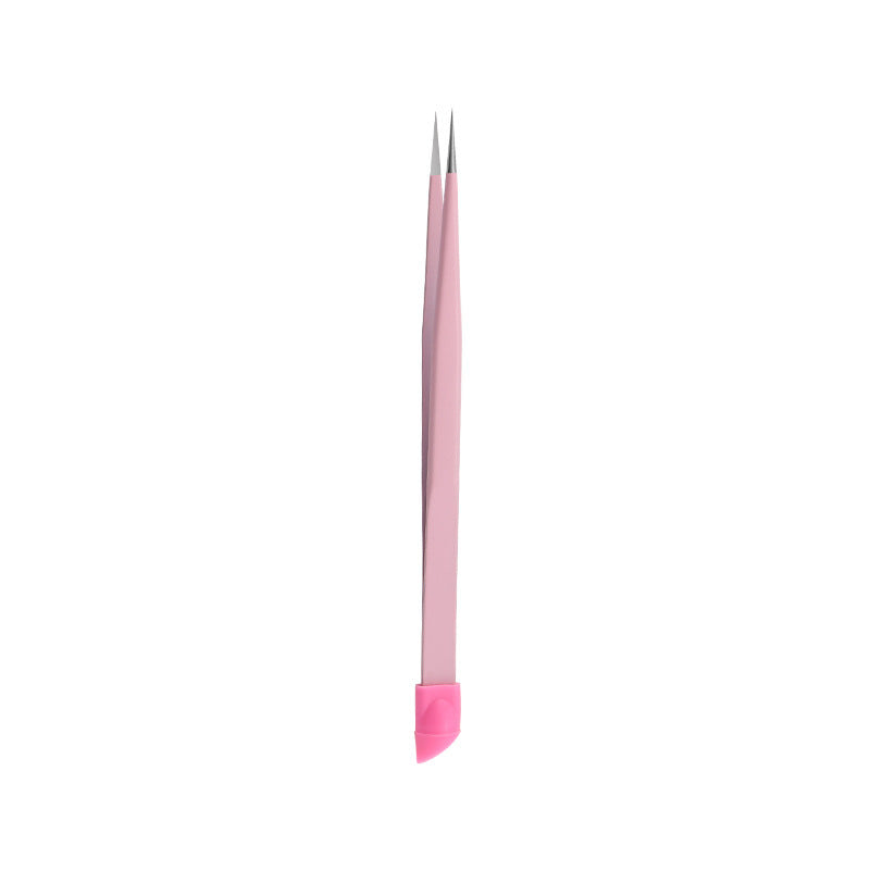 Pinzas largas de acero inoxidable con punta en forma de codo
