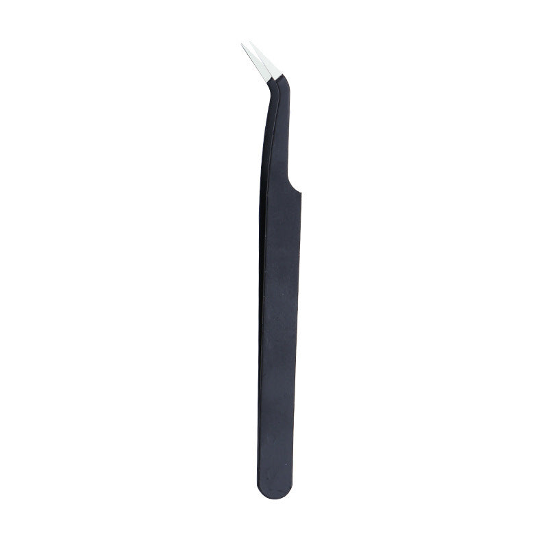 Pinzas largas de acero inoxidable con punta en forma de codo