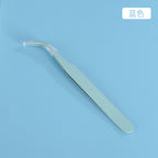 Pinzas largas de acero inoxidable con punta en forma de codo