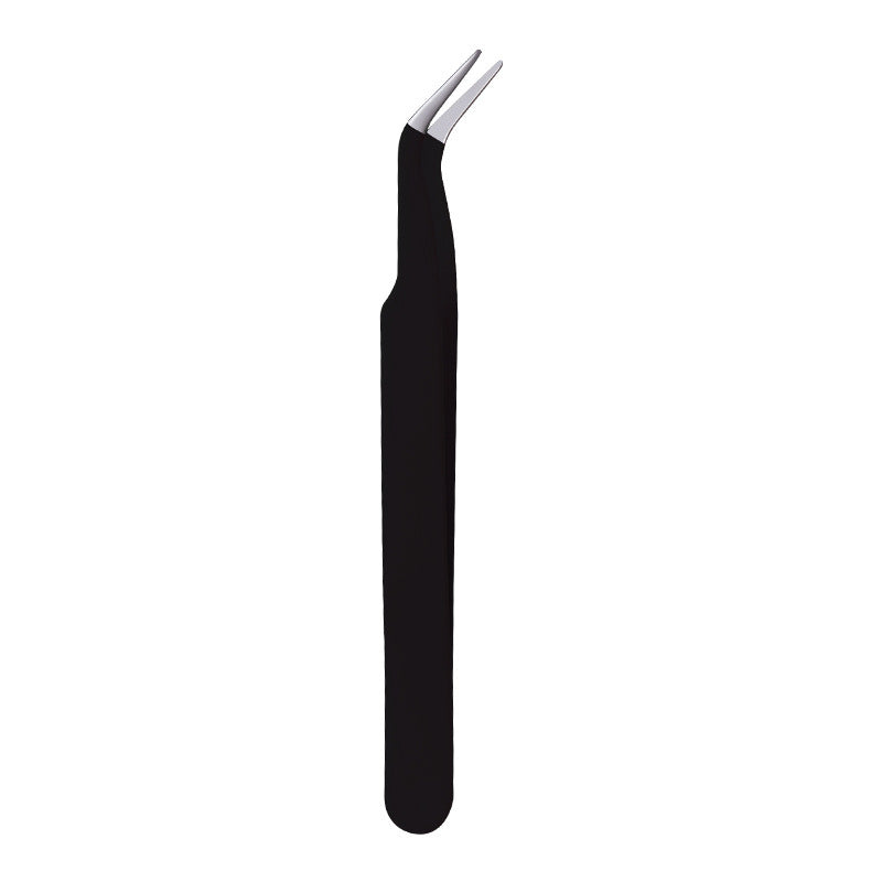Pinzas largas de acero inoxidable con punta en forma de codo