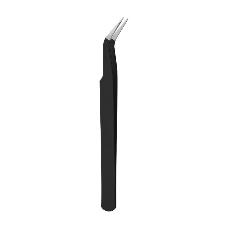Pinzas largas de acero inoxidable con punta en forma de codo